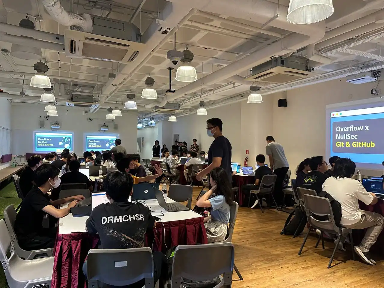 Workshop on Git and GitHub, in collaboration with NullSec, another special interest group in ICT.